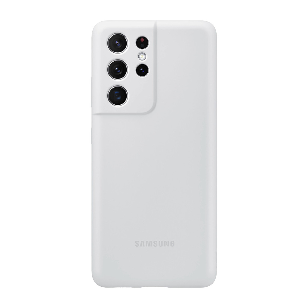 Samsung Galaxy S21 Ultra Silicone Cover Light Gray