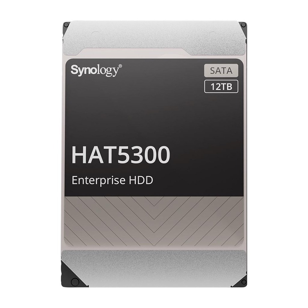 Synology HAT5300-12T 12TB 3.5" HDD SATA 6Gb/s 7200rpm Buffer size : 256 MiB MTTF 2.5M