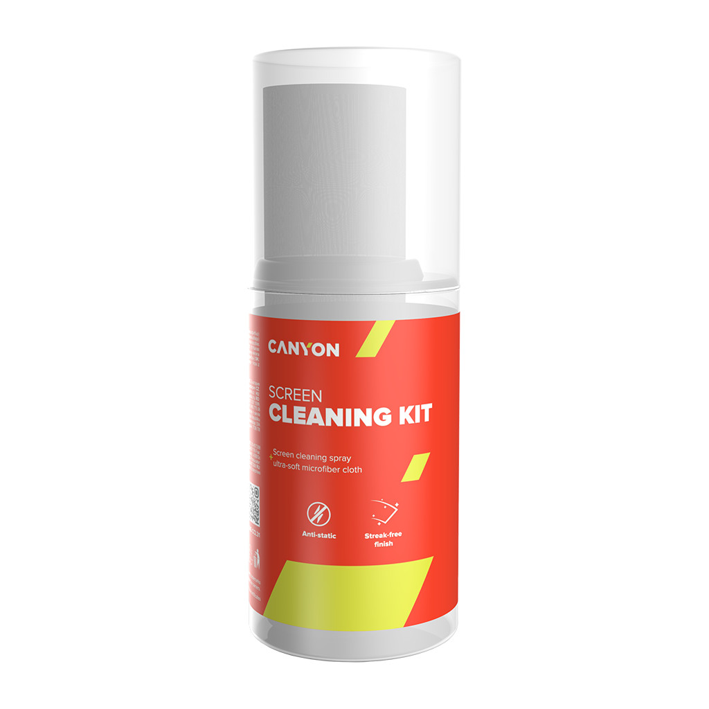 Canyon Cleaning Kit Screen Cleaning Spray + microfiberSpray for screens and monitors complete with microfiber