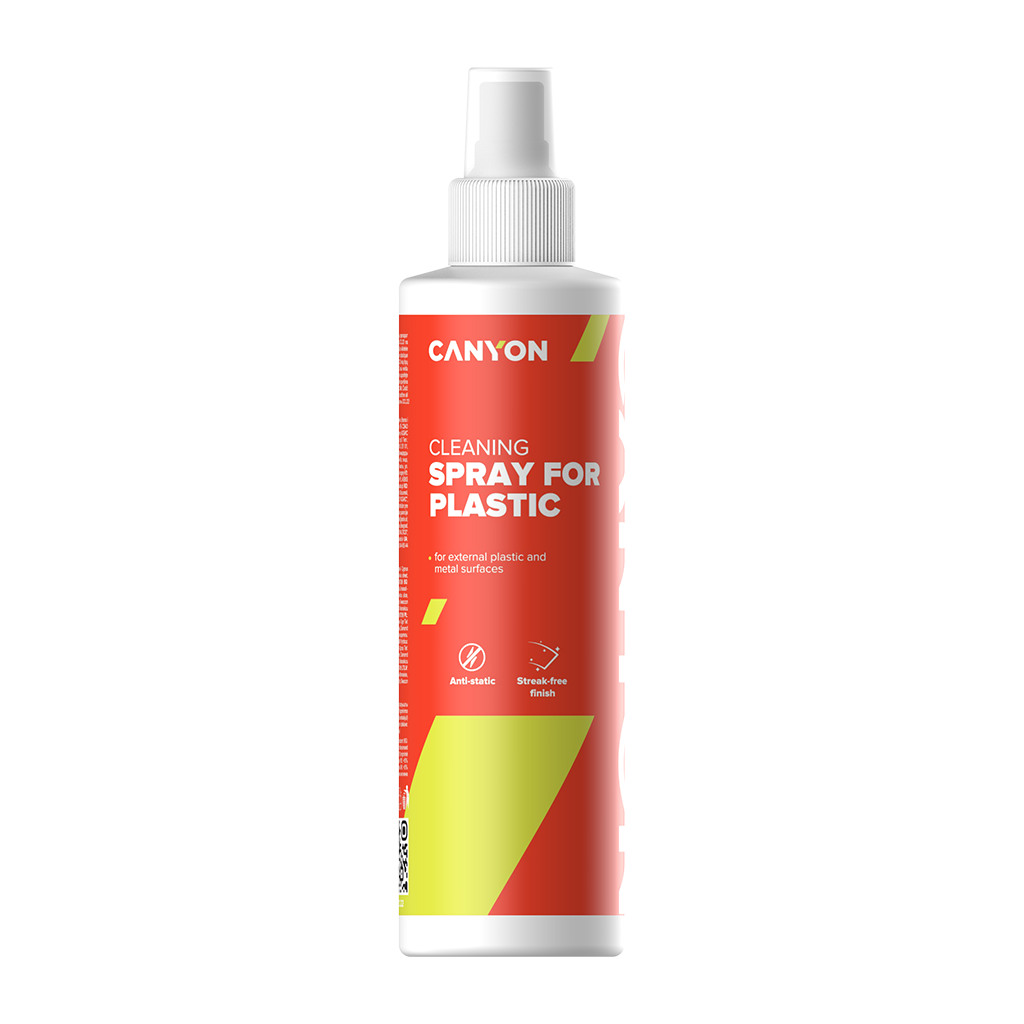 Canyon Plastic Cleaning Spray for external plastic and metal surfaces of computers telephones fax machines