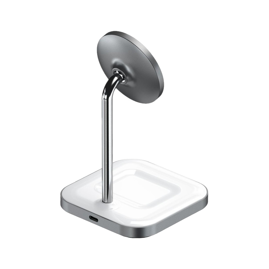 ALUMINUM 2-IN-1 MAGNETIC WIRELESS CHARGING STAND - Image 2