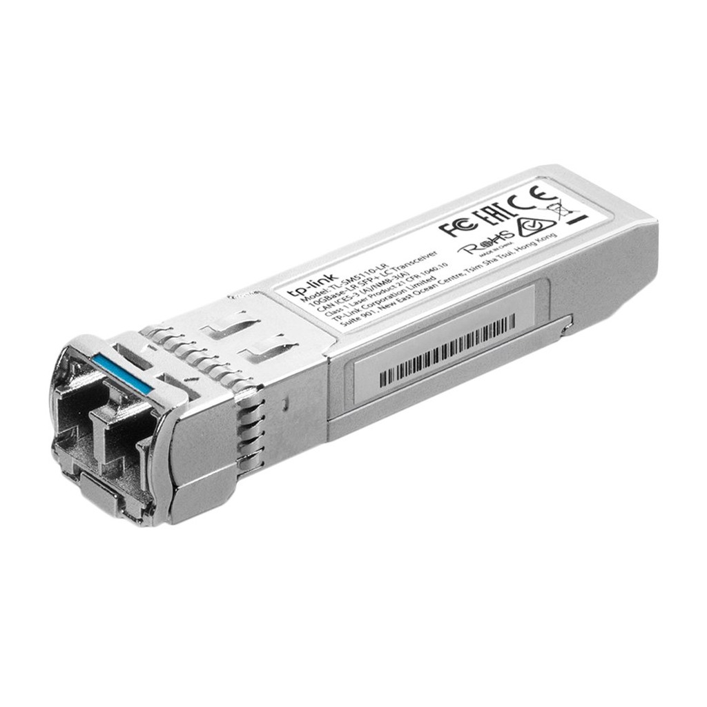 TP-Link TL-SM5110-LR 10GBase-LR SFP+ LC Transceiver Single-mode SFP+ LC Transceiver Hot-Pluggable Supports Digital Diagnostic Monitoring