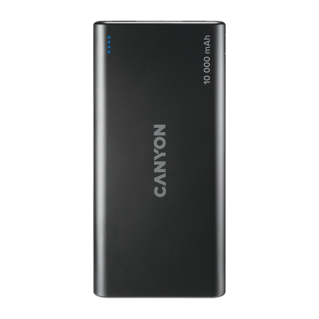 CANYON PB-108 Power bank 10000mAh Li-poly battery Input 5V/2A Output 5V/2.1AMax 140*68*16mm 0.230Kg Black