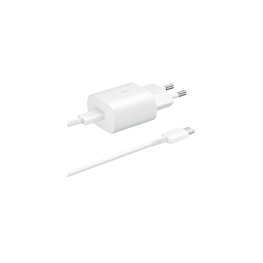 Samsung 25W Ultra Fast USB-C Wall Charger White cable included - Image 3