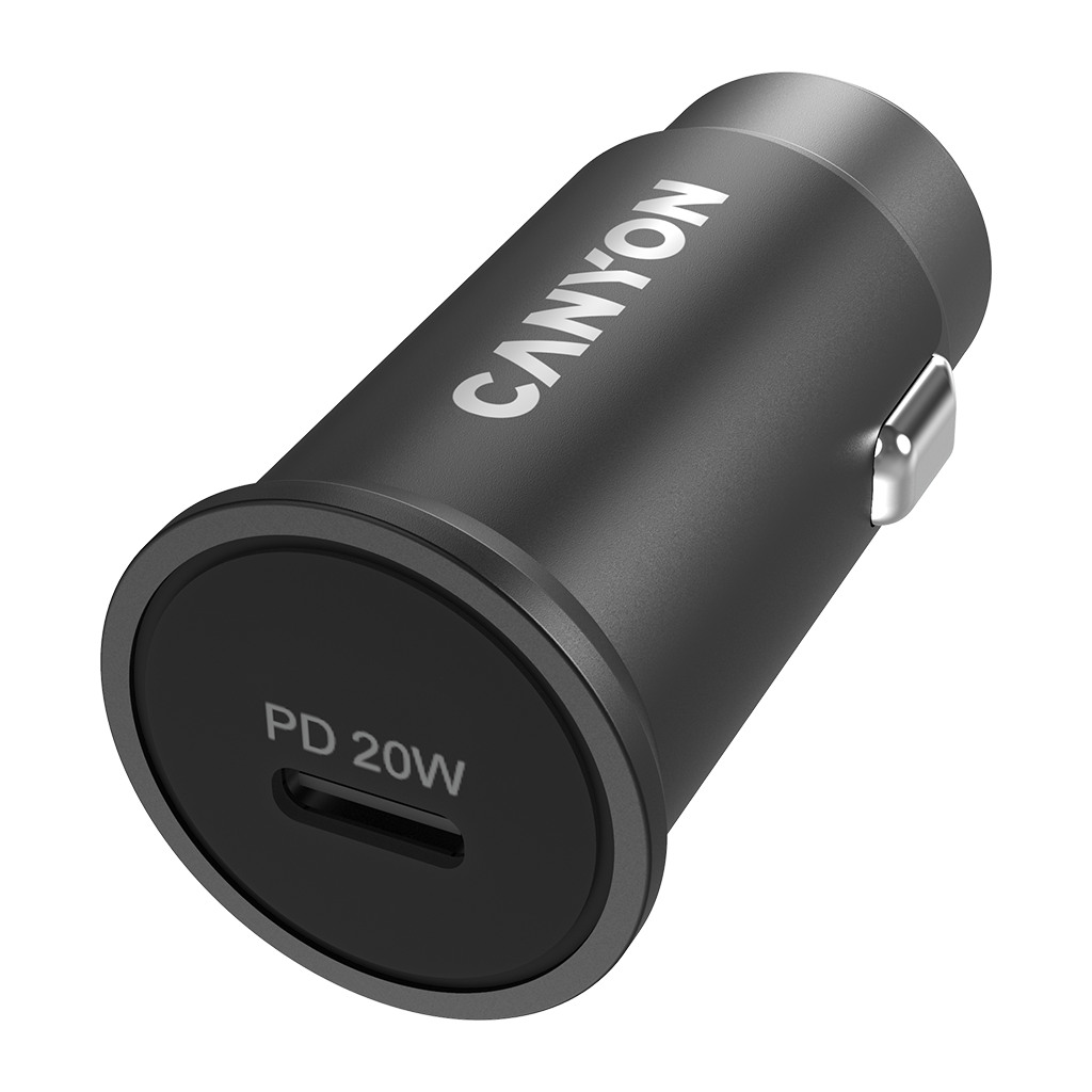 Canyon PD 20W Pocket size car charger input: DC12V-24V output: PD20W support iPhone12 PD fast