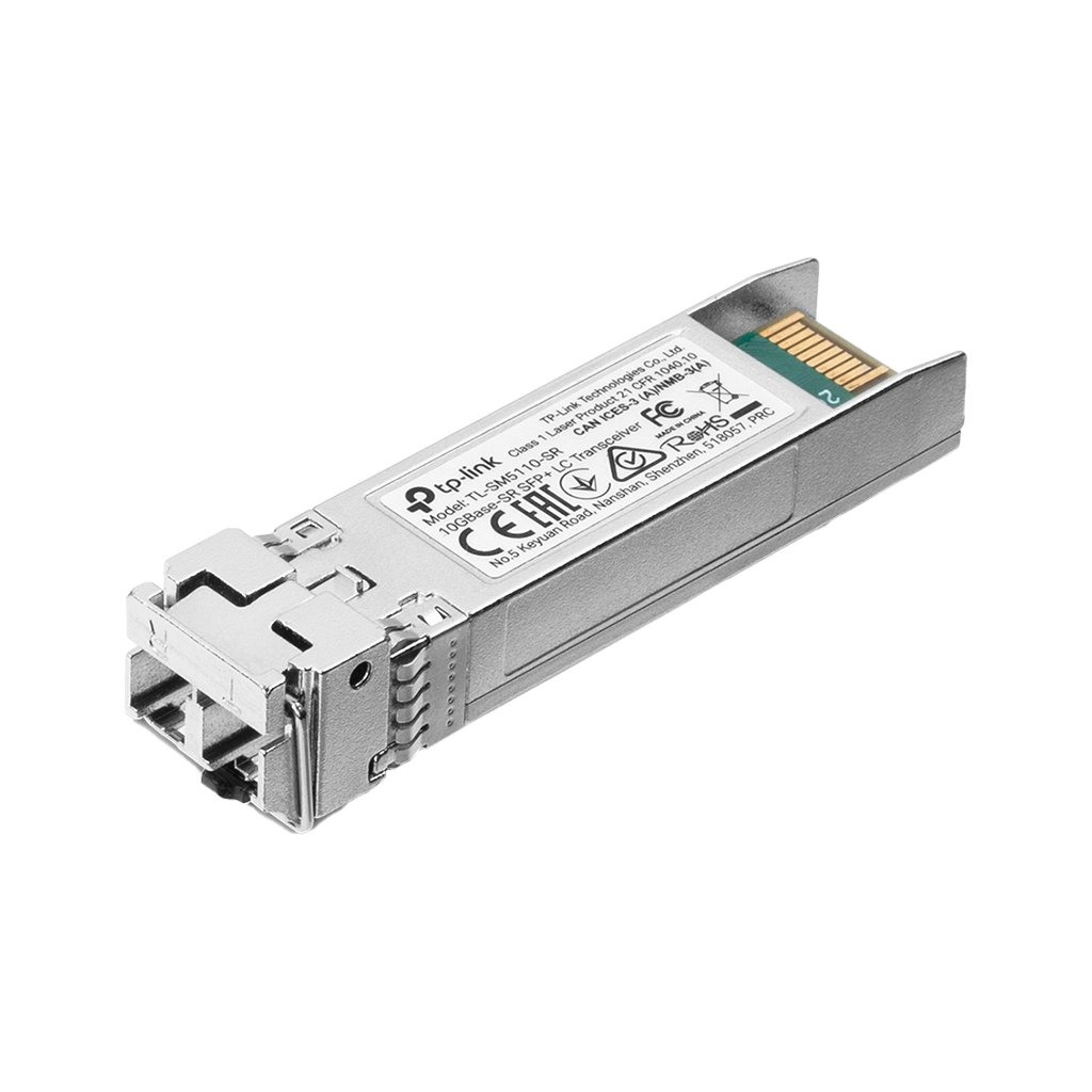 TP-Link TL-SM5110-SR 10GBase-SR SFP+ LC Transceiver 850nm Multi-mode LC Duplex Connector Up to 300m Distance