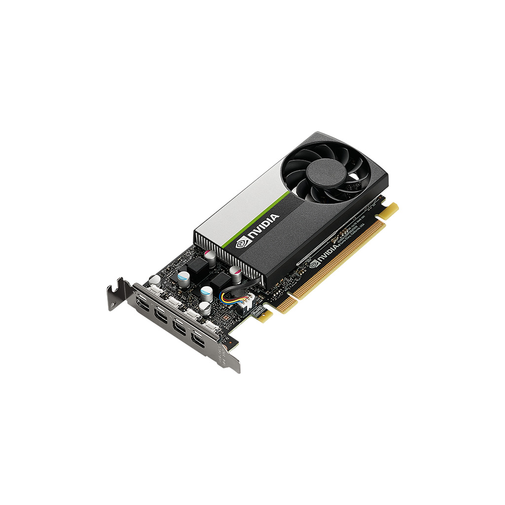 PNY NVIDIA VCNT1000-SB 4GB GDDR6 - 128-bit, 2.5 TFLOPS, PCIe 4.0 x16, 4x mDP, Low Profile