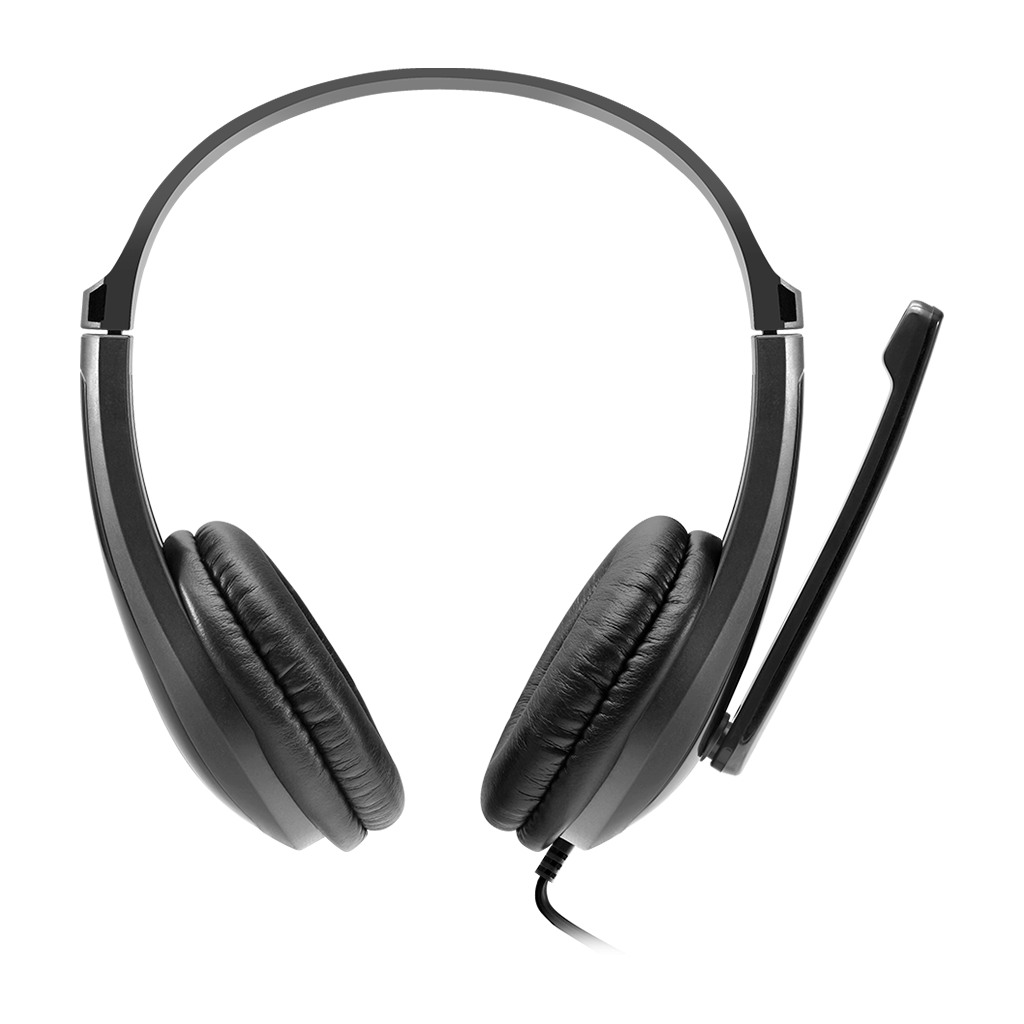 CANYON CHSU-1 basic PC headset with microphone USB plug leather pads Flat cable length 2.0m - Image 2