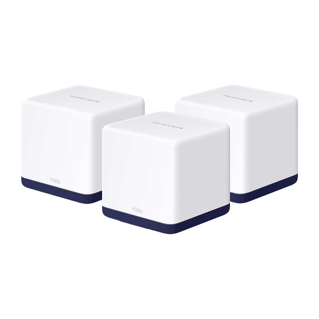 Mercusys Halo H50G3-pack 1900Mbps Whole Home Mesh Wi-Fi System600Mbps at 2.4GHz1300Mbps at 5GHz3 Gigabit Ports2