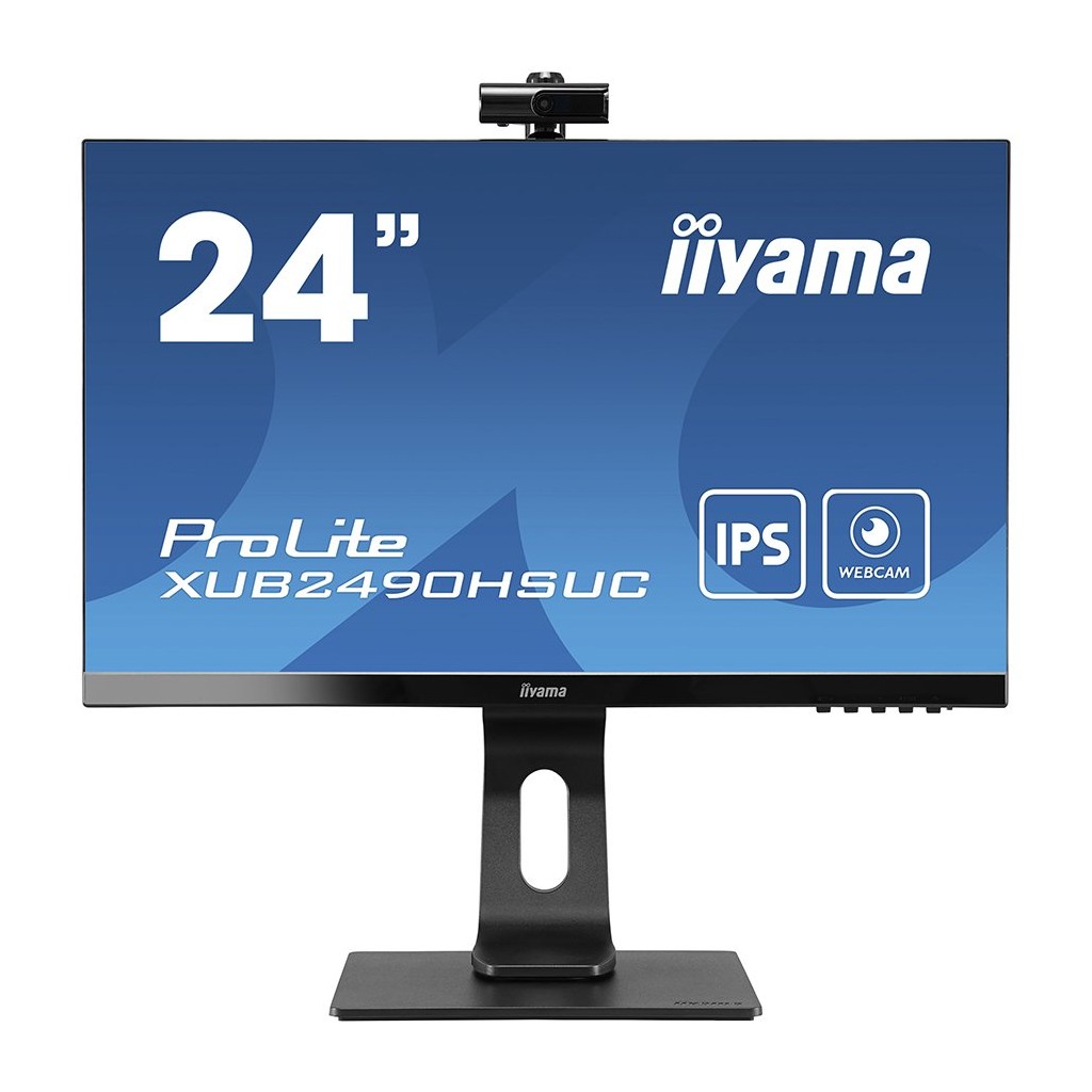 IIYAMA Monitor XUB2490HSUC-B1 Conference 24" IPS Full HD Web Cam Auto Focus