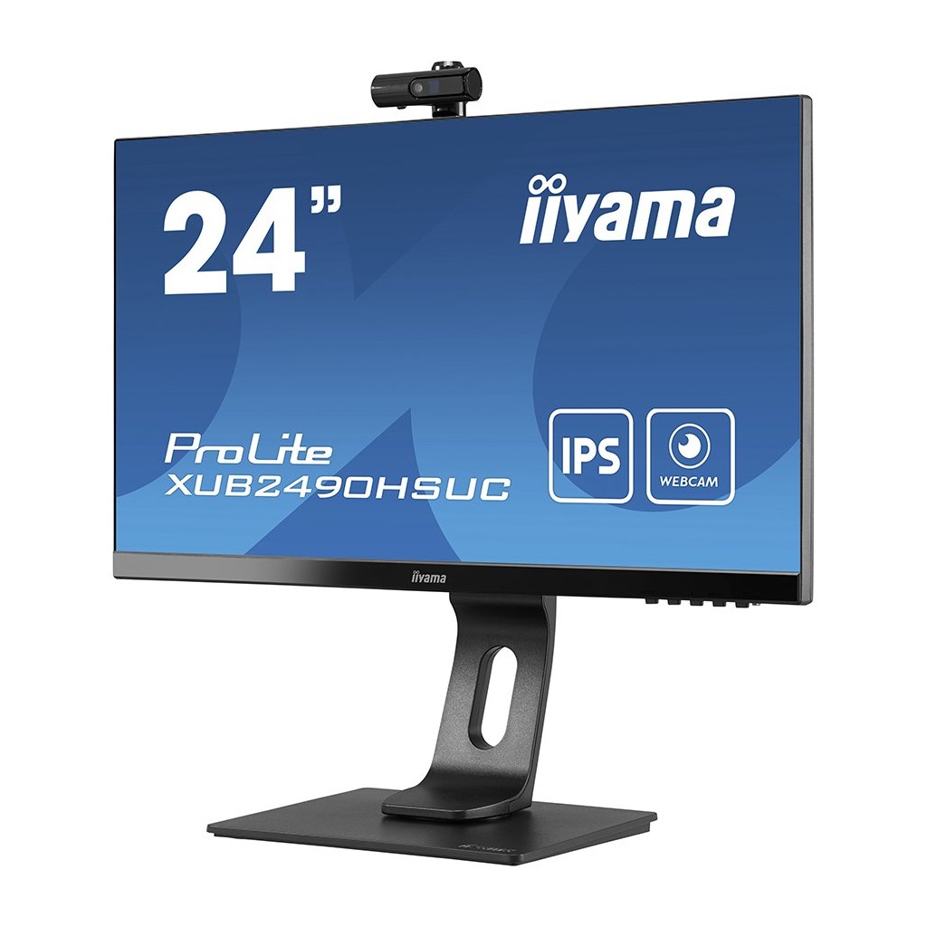 IIYAMA Monitor XUB2490HSUC-B1 Conference 24" IPS Full HD Web Cam Auto Focus