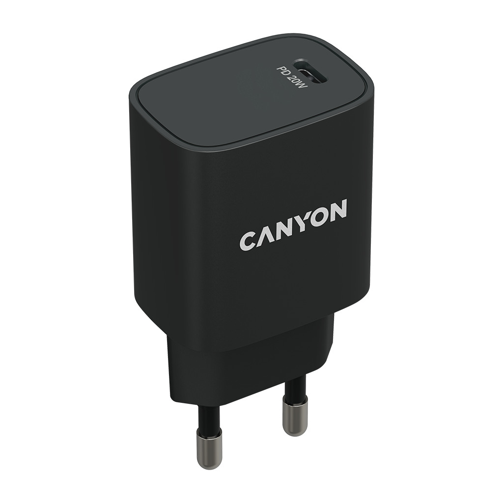 CANYON H-20 PD 20W Input: 100V-240V Output: 1 port charge: USB-C:PD 20W 5V3A/9V2.22A/12V1.67A  Eu - Image 2