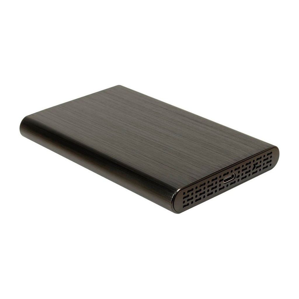 Inter-Tech HDD/SSD 2.5” case USB 3.1 Gen2 Type-C up to 10Gbit/s transfer aluminium casing Retail