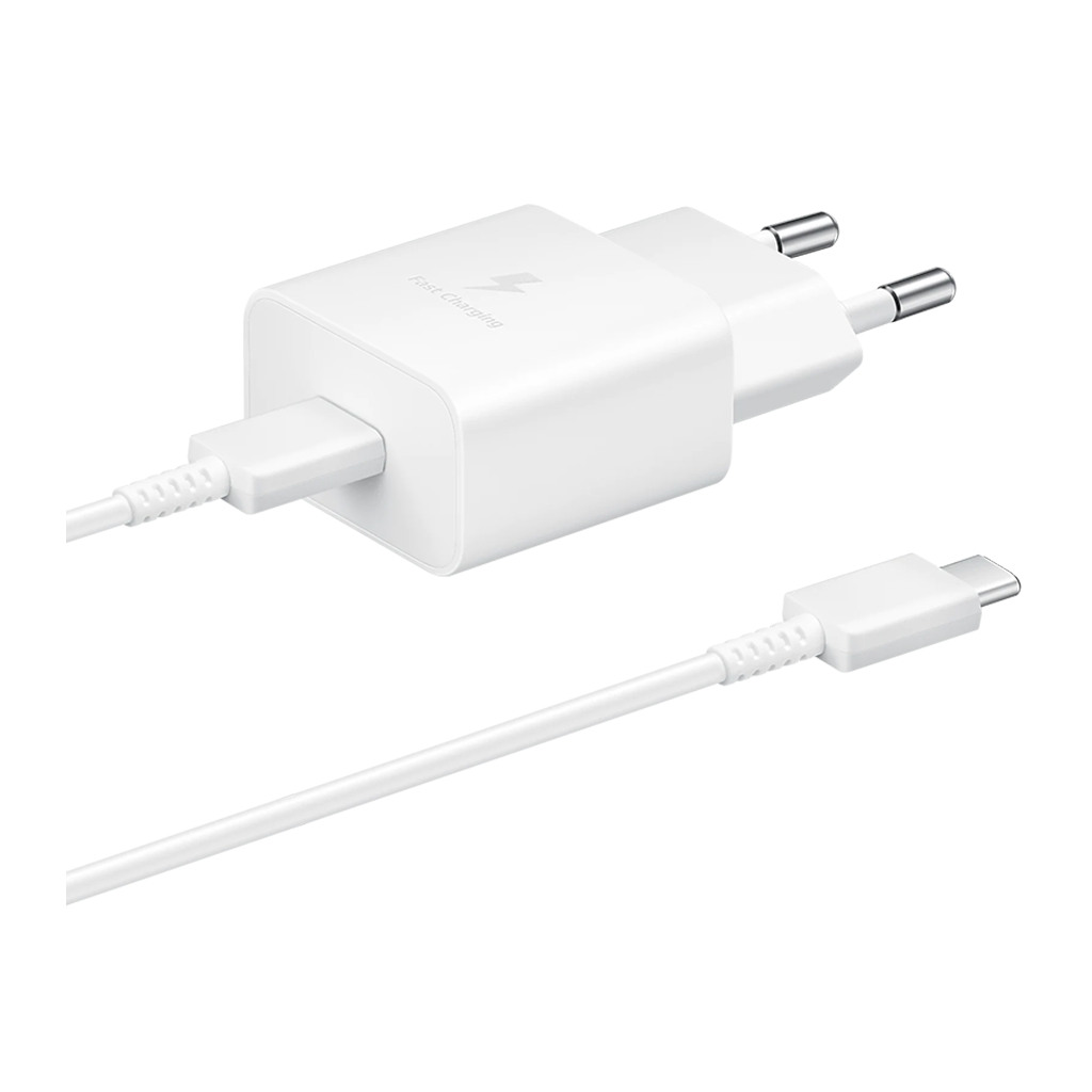 Samsung 15W Fast Charging USB-C Wall Charger White cable included - Image 2