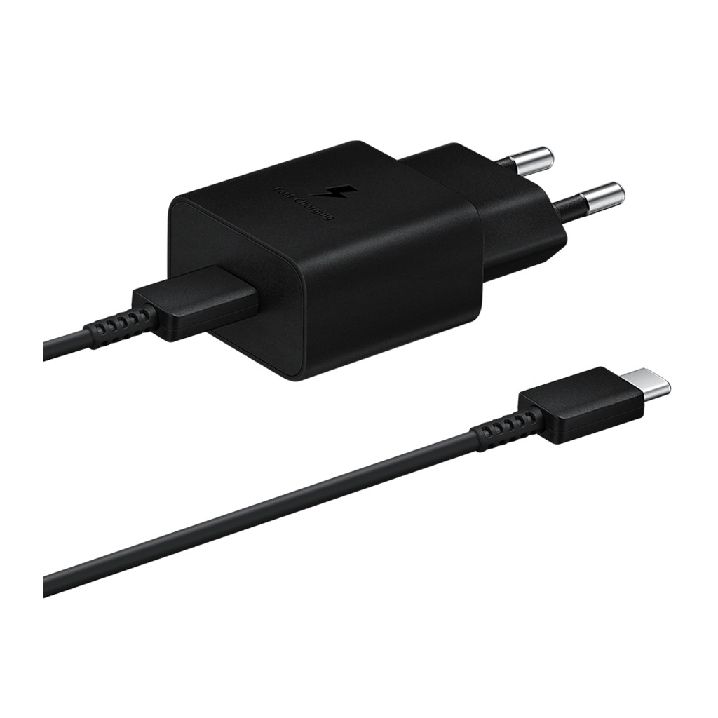 Samsung 15W Fast Charging USB-C Wall Charger Black cable included - Image 2