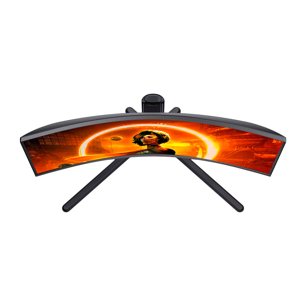 AOC Monitor LED CQ32G3SU/BK Gaming 31.5" VA 2560x1440 at 165Hz 3000:1 1ms Ergonomic Speakers 3y