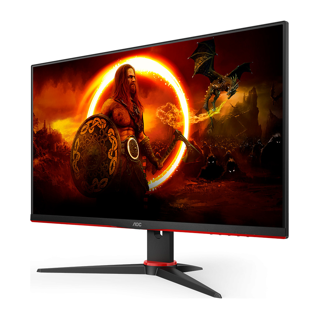 AOC Monitor 24G2SAE/BK 23.8 Gaming VA 1920x1080 at 165Hz 1ms 3000:1 3-sided frameless Speakers VGA