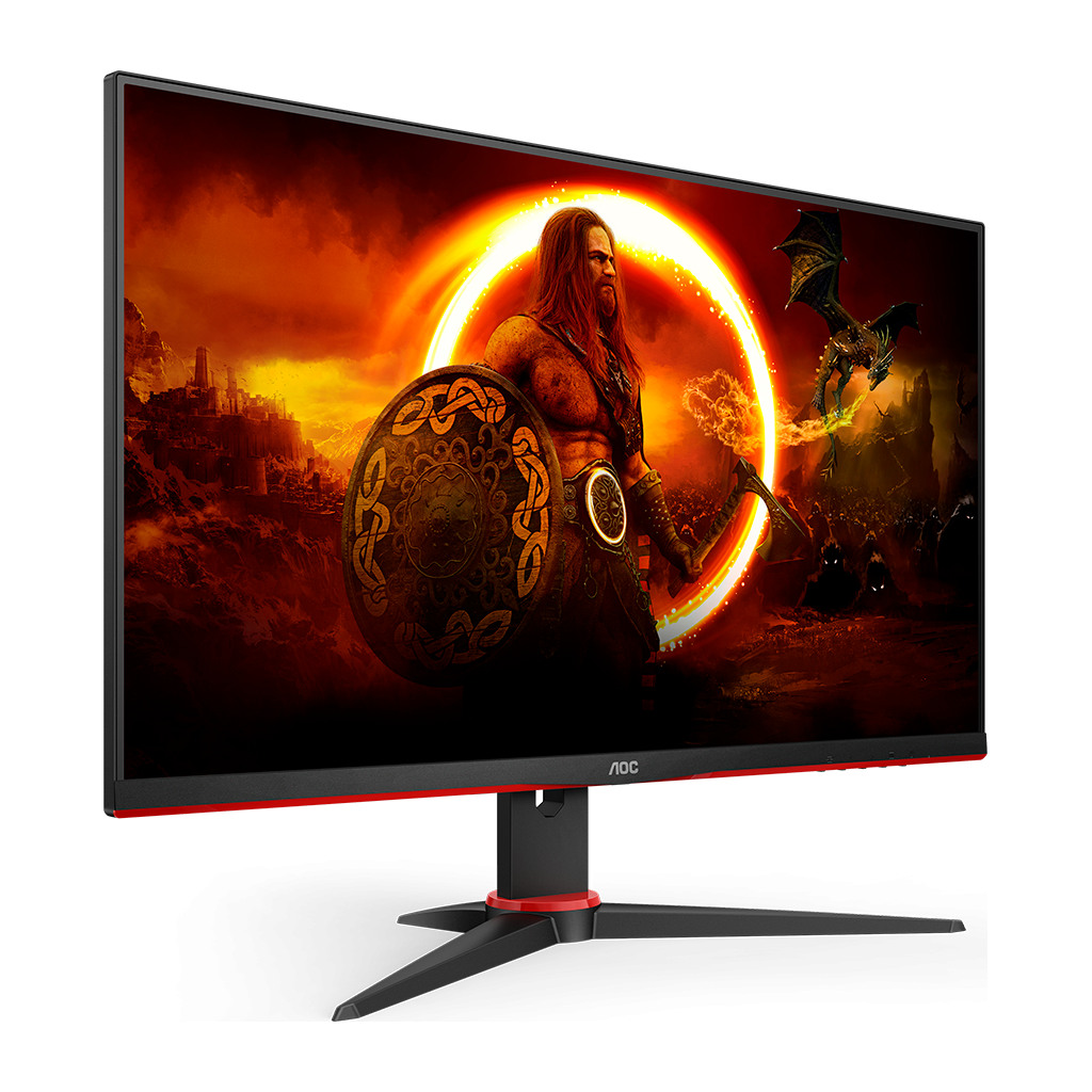 AOC Monitor 24G2SAE/BK 23.8 Gaming VA 1920x1080 at 165Hz 1ms 3000:1 3-sided frameless Speakers VGA