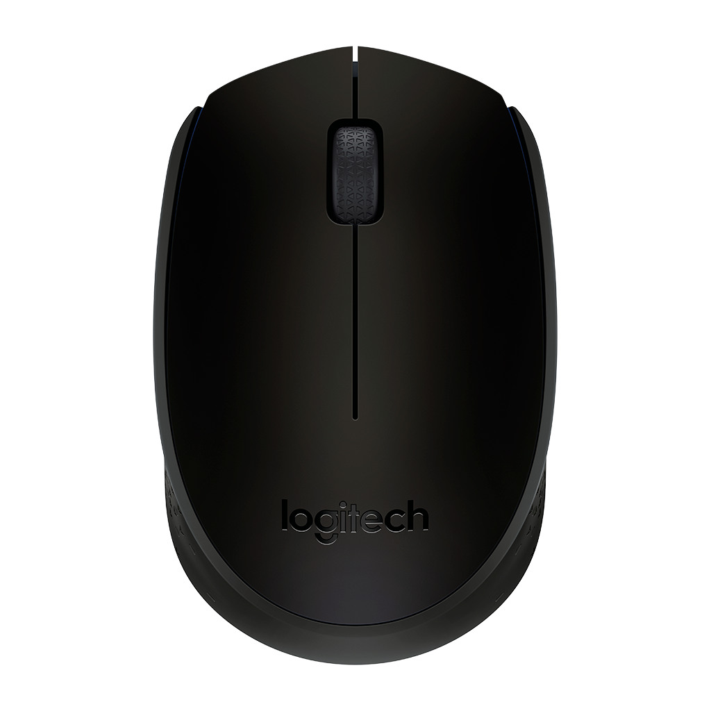 LOGITECH Bežični Miš B170 - BLACK - B2B - Ergonomski, Optički, USB, Plug & Play, do 12 mjeseci trajanja baterije