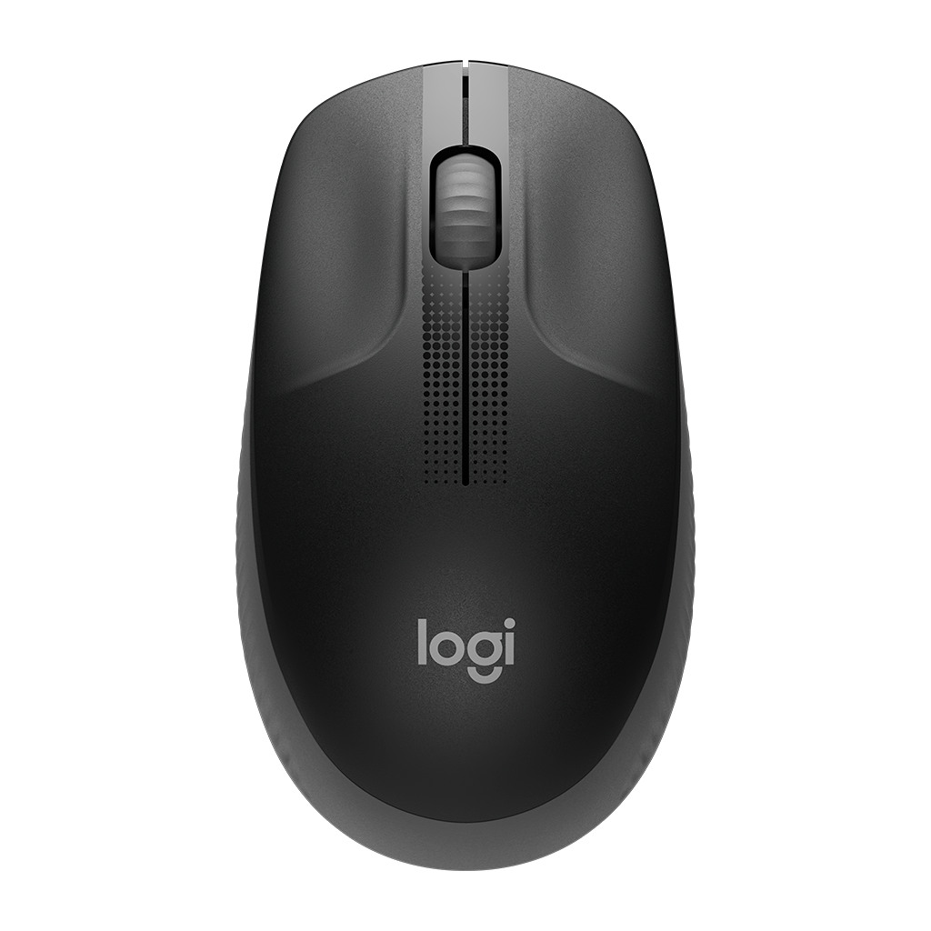 LOGITECH M190 Wireless Mouse Bežični Miš, Mid Grey, Ergonomičan Dizajn