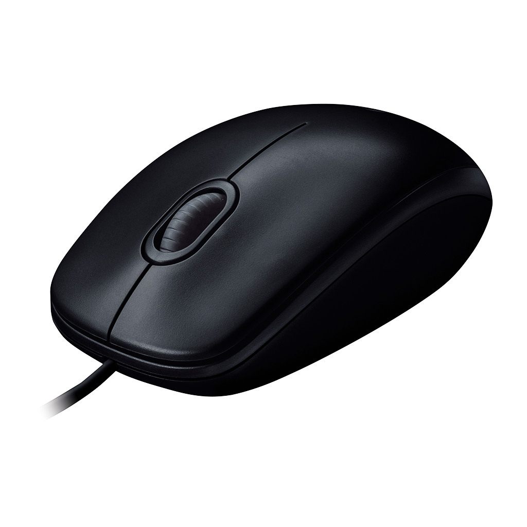 LOGITECH B100 Corded Mouse - BLACK - USB - B2B - Image 2