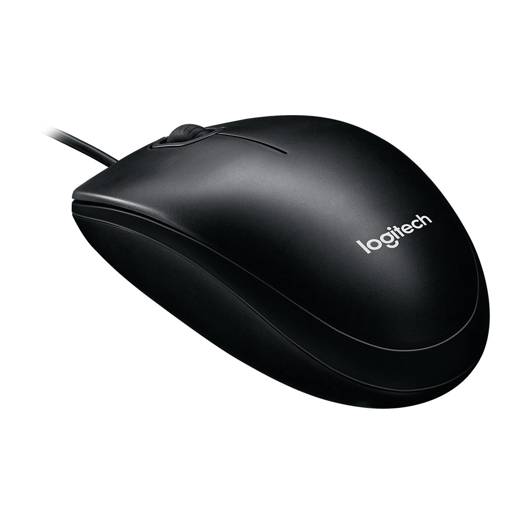 LOGITECH B100 Corded Mouse - BLACK - USB - B2B - Image 3