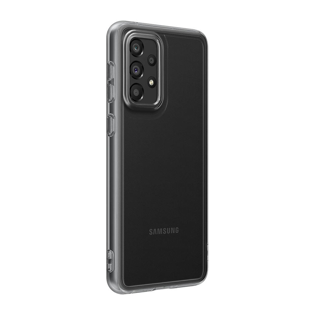 Samsung Galaxy A33 Soft Clear Cover Black - Image 2