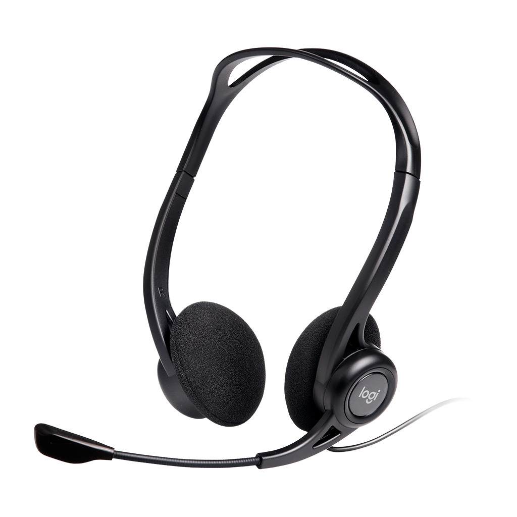 LOGITECH PC960 Corded Stereo Headset BLACK - USB