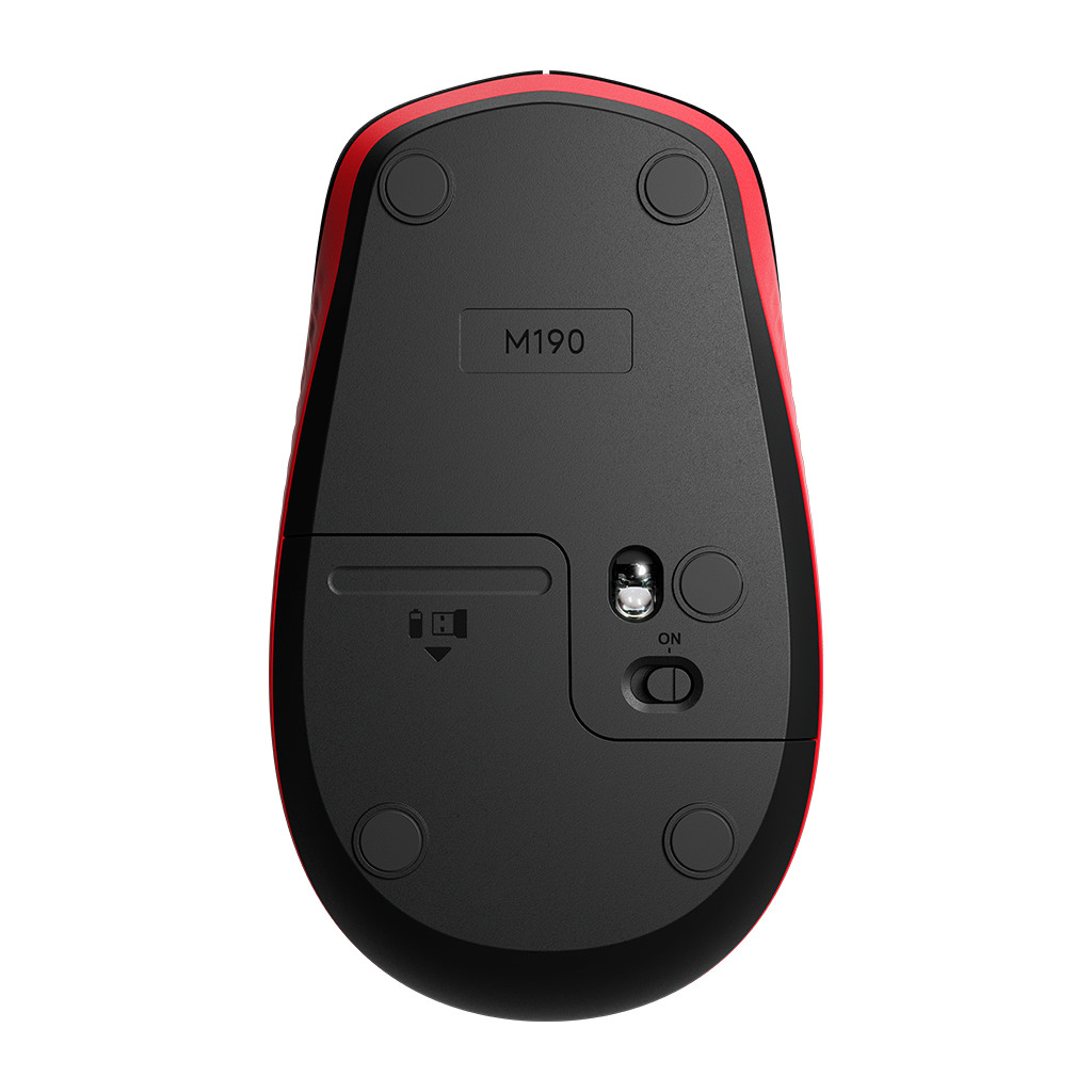 LOGITECH M190 Wireless Mouse - RED - Image 5