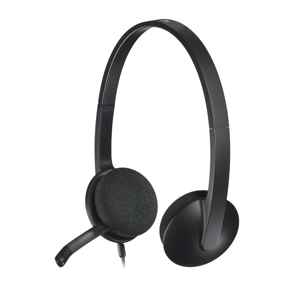 Logitech H340 USB Corded Headset - Crni, Visokokvalitetan Zvuk, Udoban Dizajn - Image 4