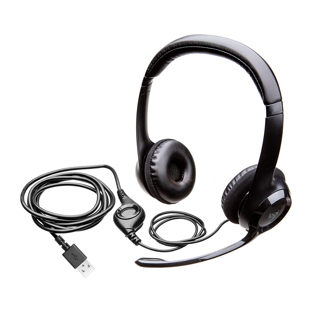 LOGITECH H390 Corded Slušalice - BLACK - USB