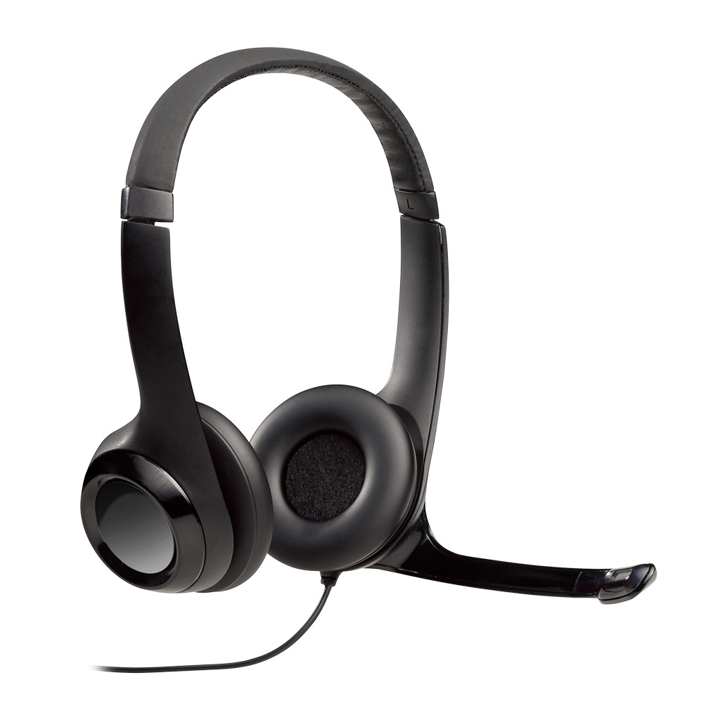 LOGITECH H390 Corded Slušalice - BLACK - USB