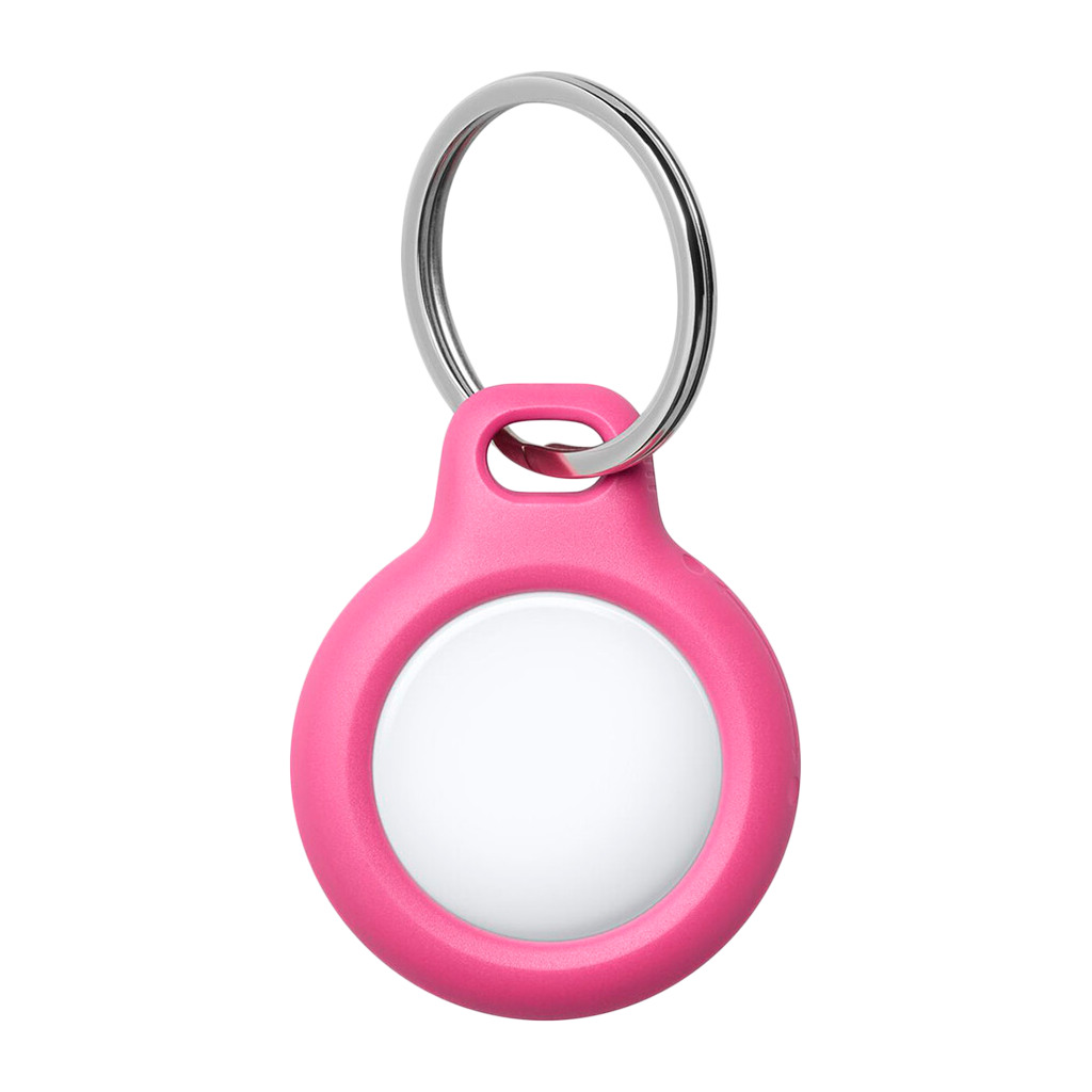 Belkin Secure Holder with KeyRing AirTag pink