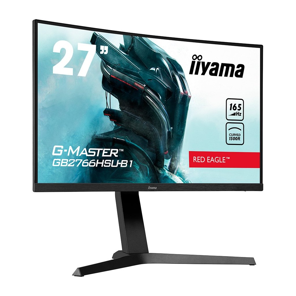 IIYAMA Monitor GB2766HSU-B1 27" ETE VA-panel Curved Gaming 1500R G-Master Red Eagle FreeSync Premium 1920x1080@165Hz 250cd/m² - Image 2