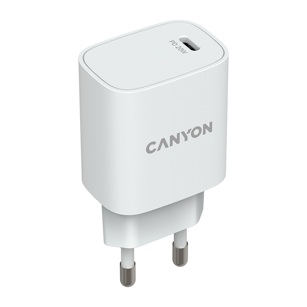 CANYON H-20 PD 20W Input: 100V-240V Output: 1 port charge: USB-C:PD 20W 5V3A/9V2.22A/12V1.67A  Eu - Image 2