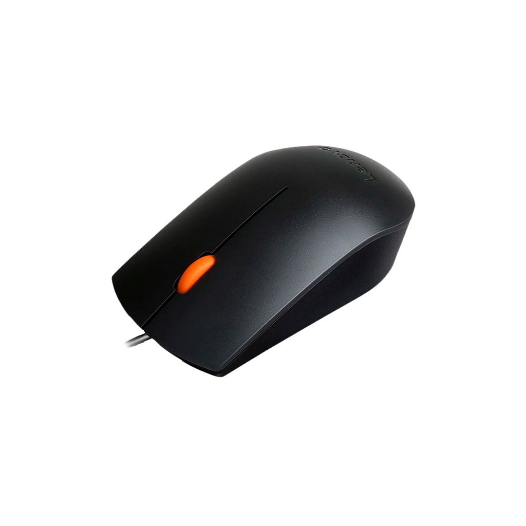 Lenovo Wired USB Mouse 300 Black 1600 DPI 3 left click right click scroll click - Image 4