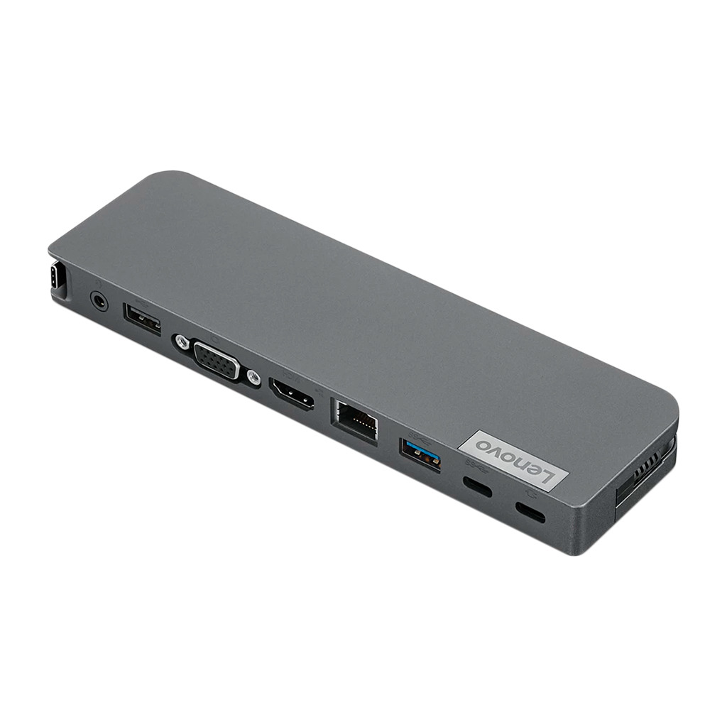 Lenovo MiniDock 1xHDMI 1xVGA 1 ext.display 1xUSB-C 3.1Gen1 1xUSB-A 3.1Gen1 1xUSB2.0 1x3.5mm combo 1xRJ45 charging