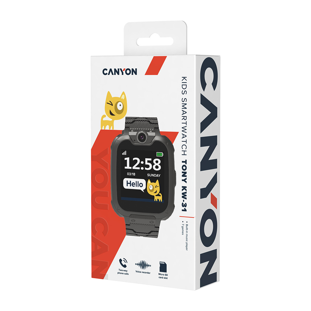 CANYON kids watch Tony KW-31 Camera GSM Black