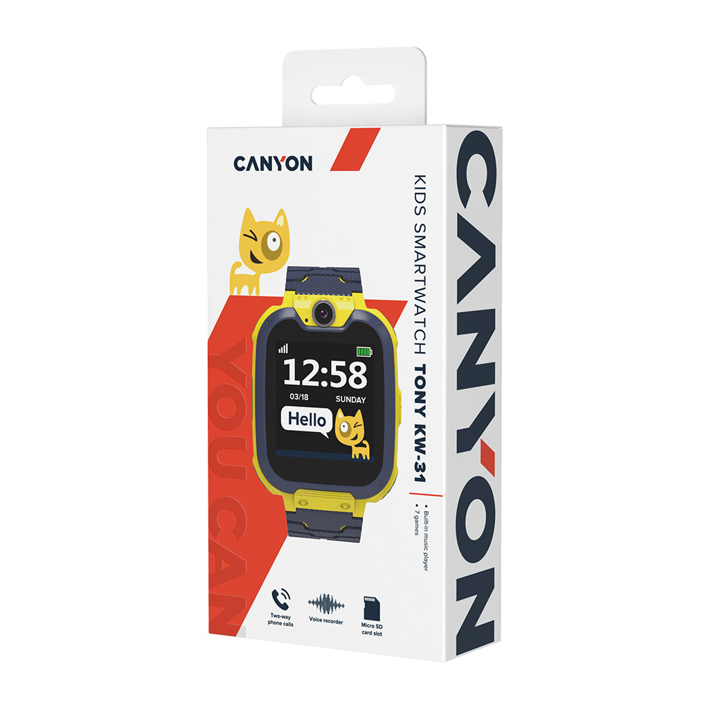 CANYON kids watch Tony KW-31 Camera GSM Yellow