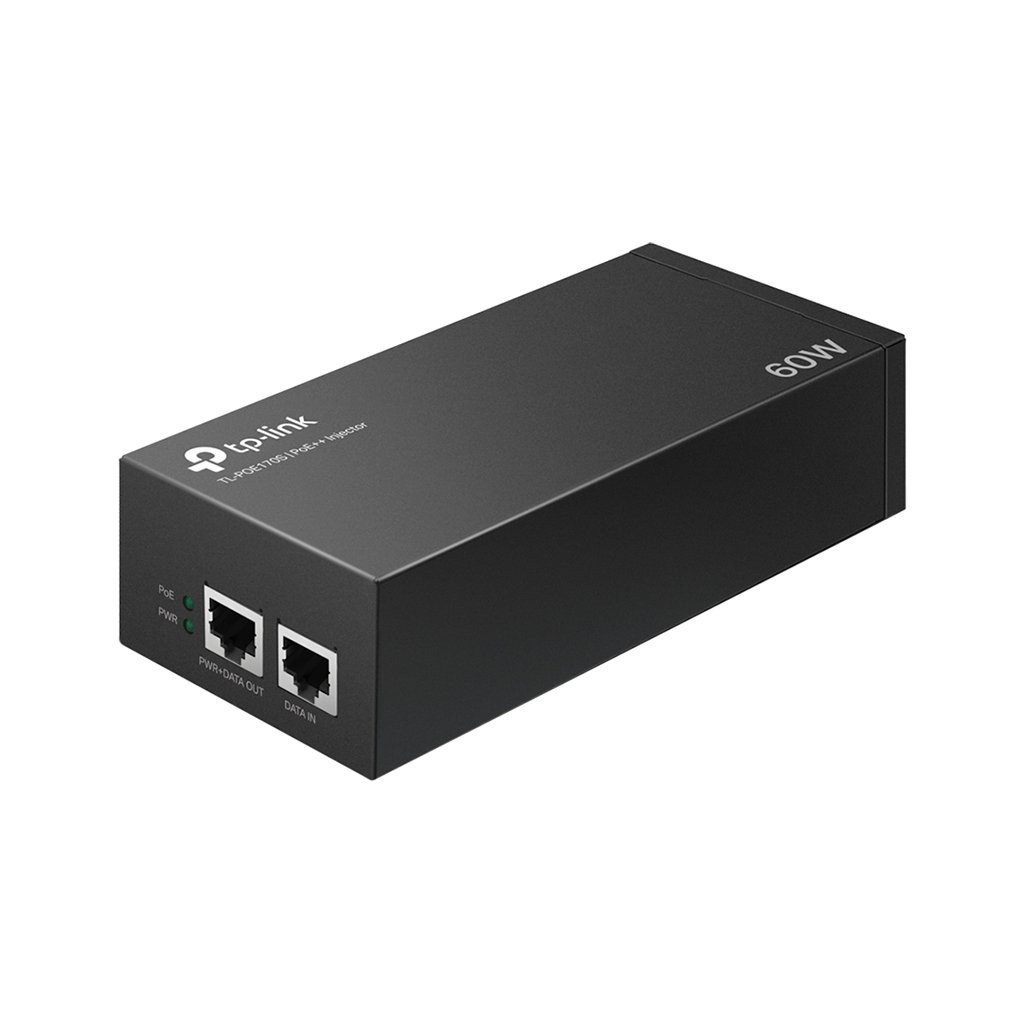 TP-Link TL-POE170S PoE++ Injector Adapter 1× Gigabit PoE Port 1× Gigabit Non-PoE Port 802.3bt/at/af Compliant