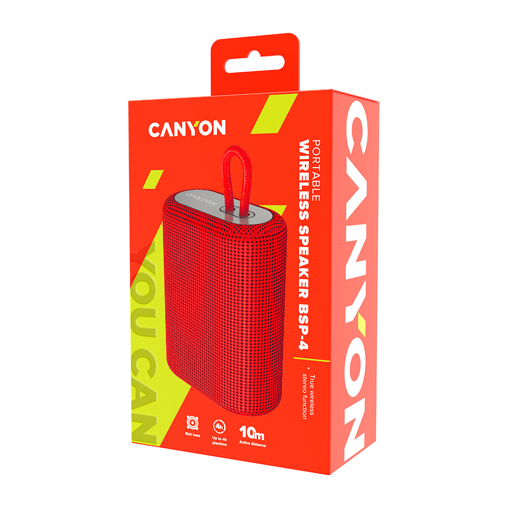 CANYON BSP-4 Bluetooth Speaker BT V5.0 BLUETRUM AB5365A TF card support Type-C USB port 1200mAh