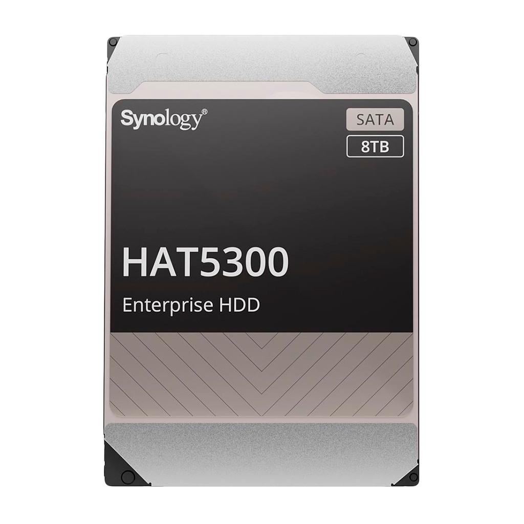 Synology HAT5300-8T 8TB 3.5" HDD SATA 6Gb/s 512e; 7200rpm Buffer size : 256MiB MTTF 2M