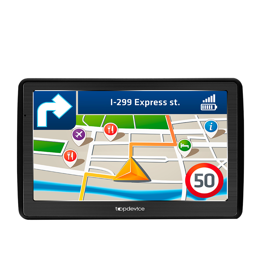 Topdevice GPS Navigator 770 7" 800*480 TN display WinCE 6.0 800MHz Mstar MSB2531 Cortex A7