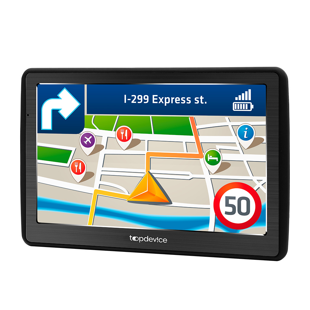 Topdevice GPS Navigator 770 7" 800*480 TN display WinCE 6.0 800MHz Mstar MSB2531 Cortex A7