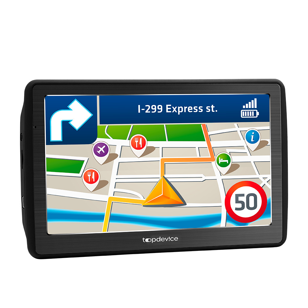 Topdevice GPS Navigator 770 7" 800*480 TN display WinCE 6.0 800MHz Mstar MSB2531 Cortex A7