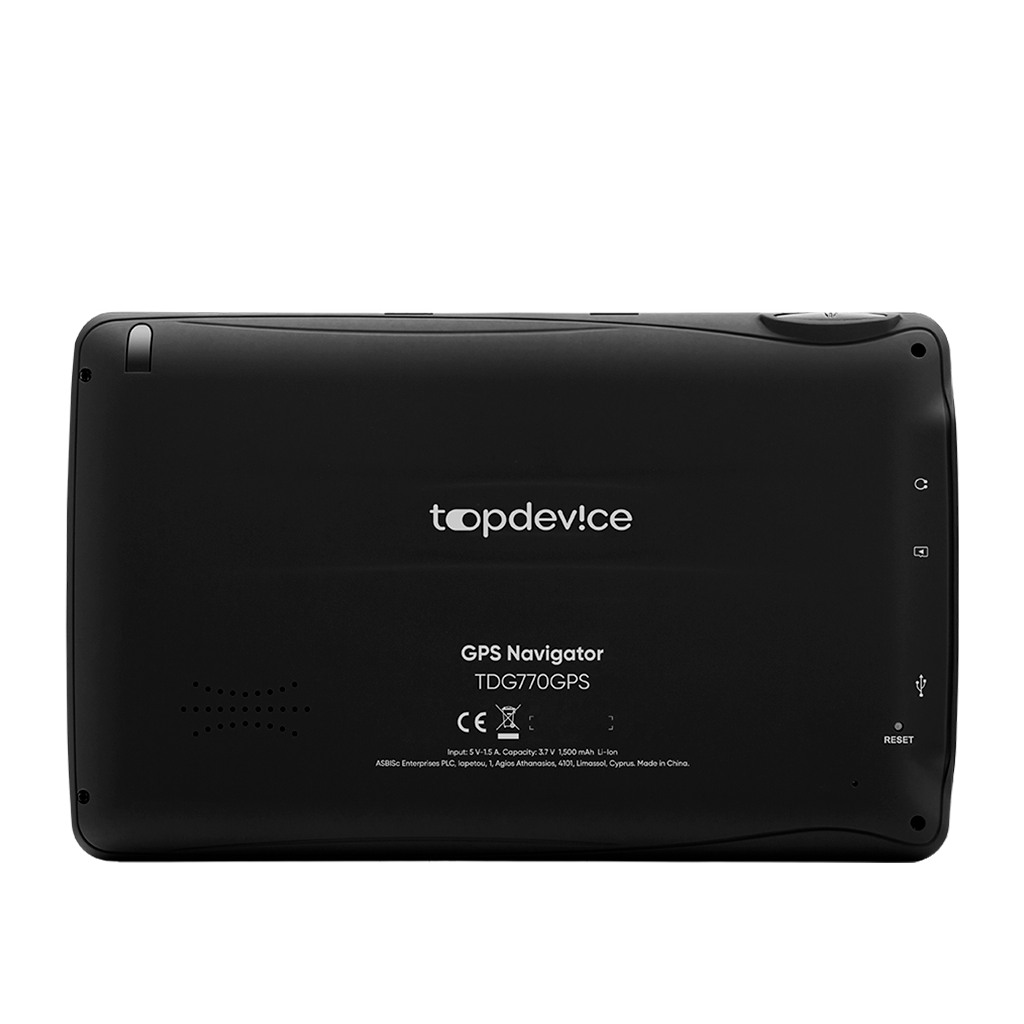 Topdevice GPS Navigator 770 7" 800*480 TN display WinCE 6.0 800MHz Mstar MSB2531 Cortex A7