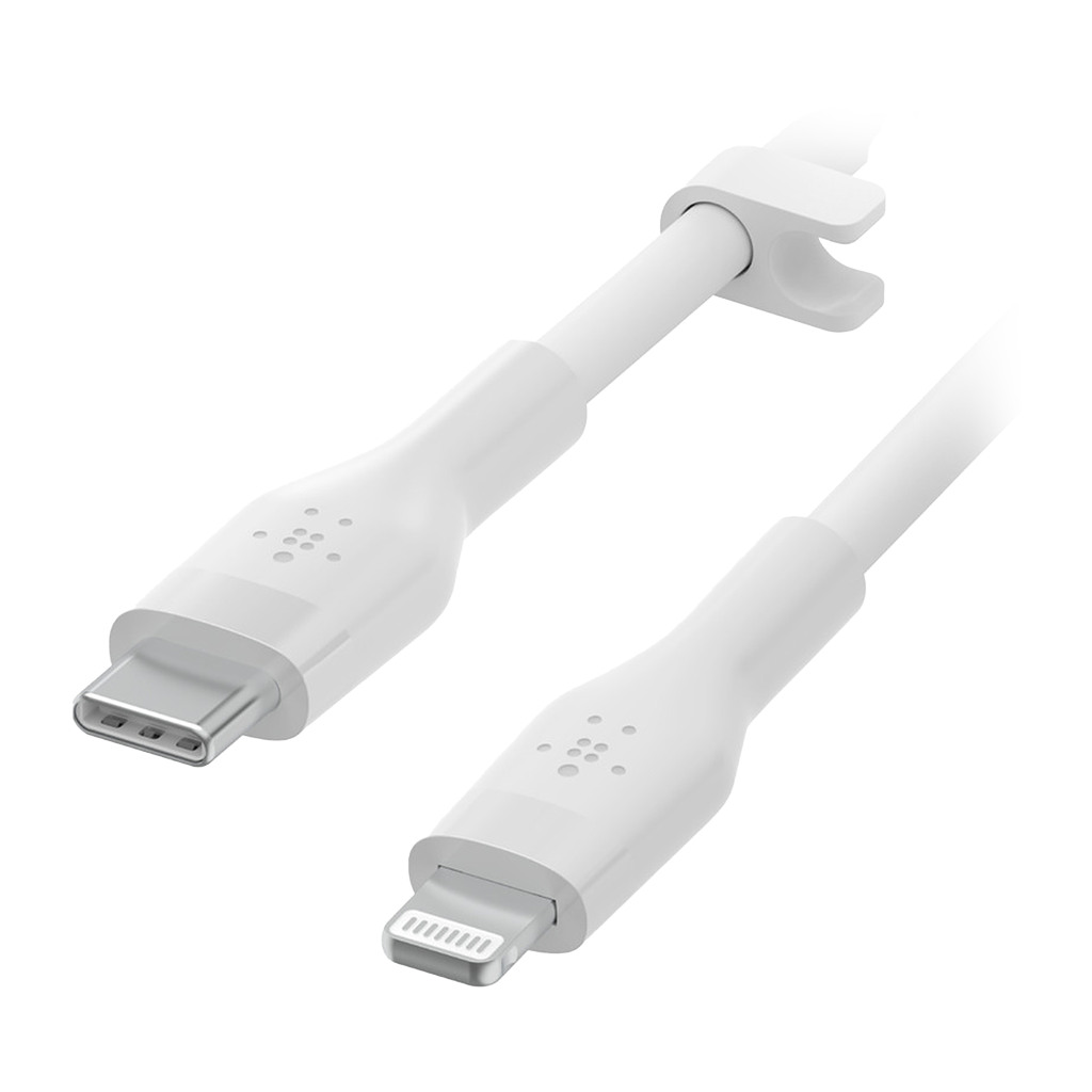 Belkin BOOST CHARGE Silicone cable USB-A to Lightning - 1M - White