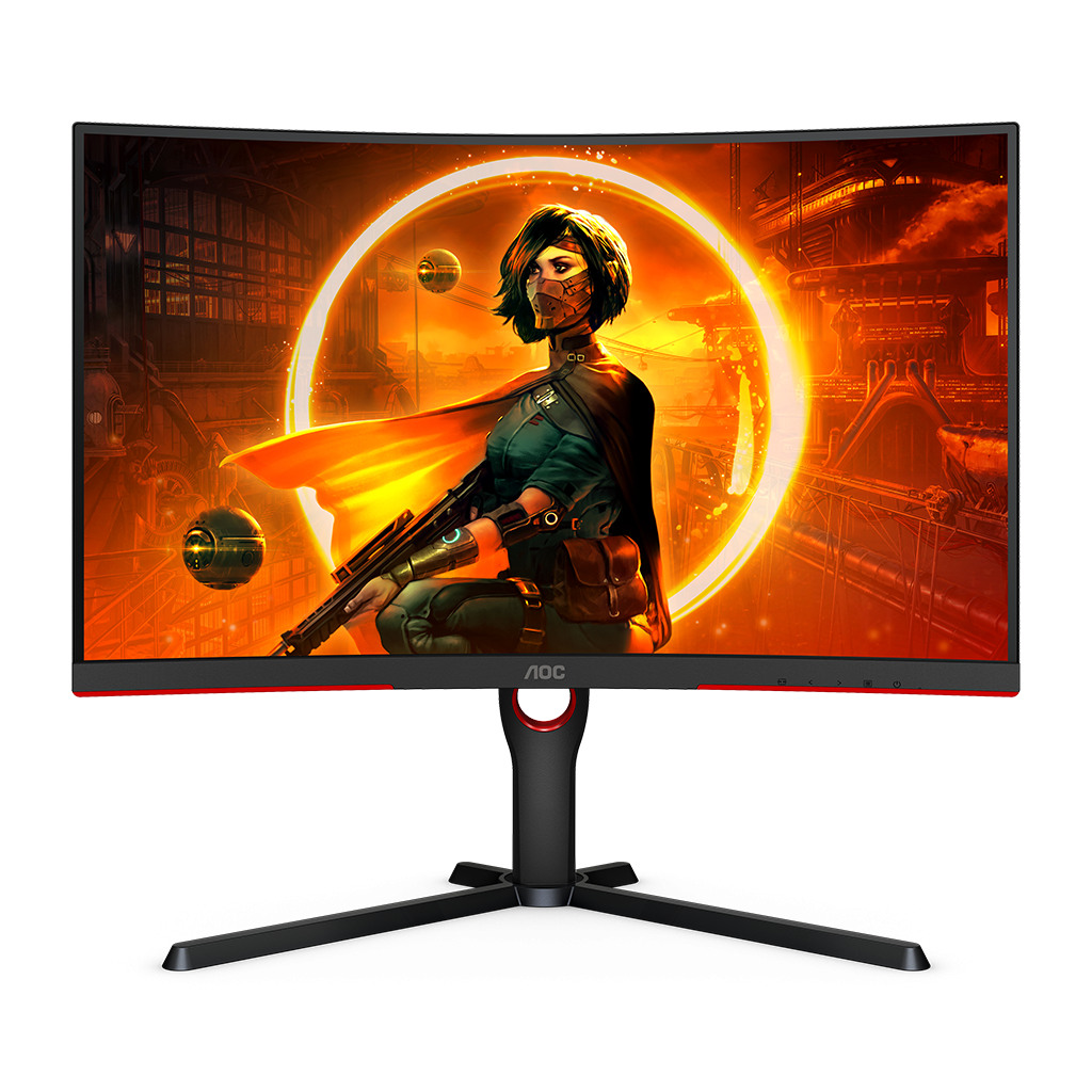 AOC Monitor LED C27G3U/BK Curved 27" VA 3H 165Hz 1 ms HAS 130mm HDMI 1.4