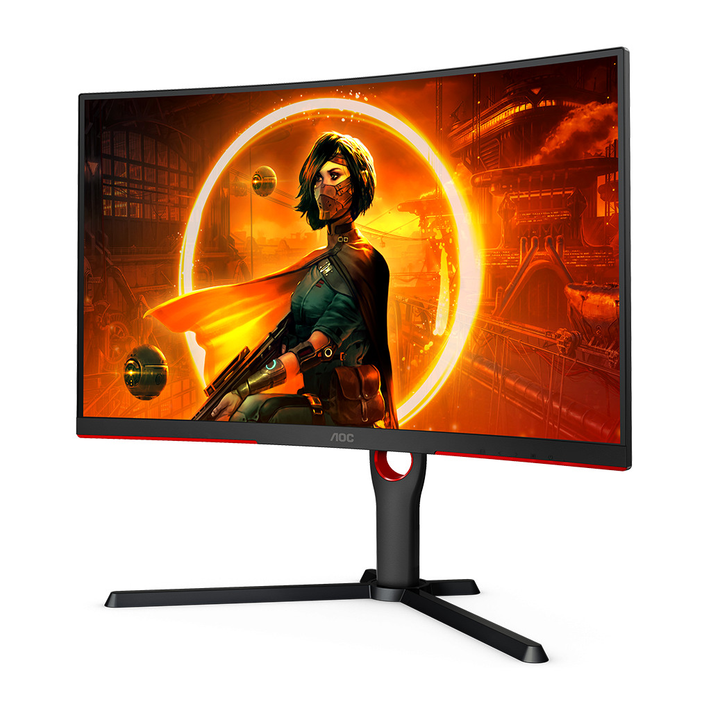 AOC Monitor LED C27G3U/BK Curved 27" VA 3H 165Hz 1 ms HAS 130mm HDMI 1.4