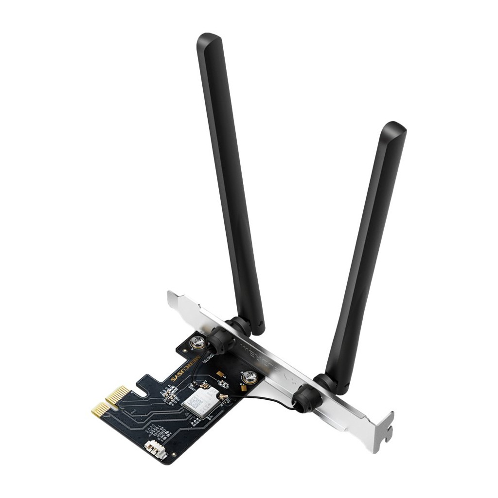 Mercusys MA86XE AXE5400 Tri-Band Wi-Fi 6E Bluetooth PCI Express Adapter 2402 Mbps at 6 GHz